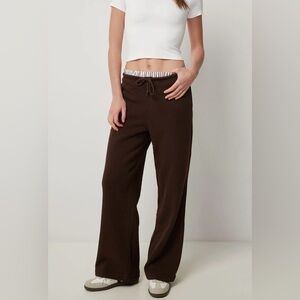 Ardene Chocolate Brown Track Pants